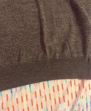 Maglione Moniti Lana Merinos Scollo V Marrone