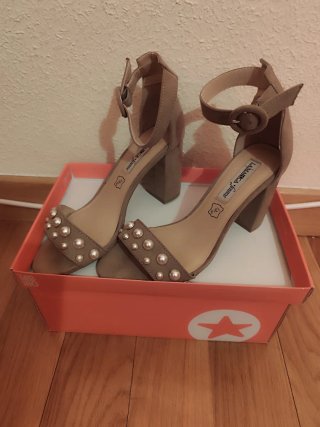 Sandalias La Marca Femme Talla 38 Beige