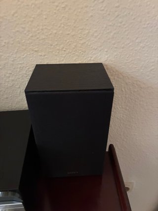 Altavoces Sony Negros y Plateados