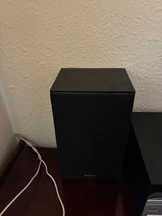 Altavoces Sony Negros y Plateados