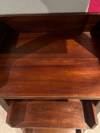 Estantería Escalera Madera Oscura