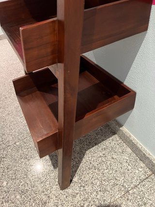 Estantería Escalera Madera Oscura