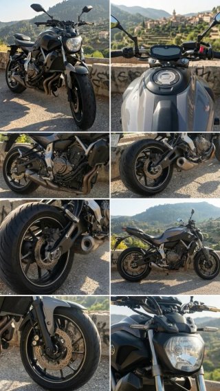 Yamaha MT-07 Negra/Gris Naked