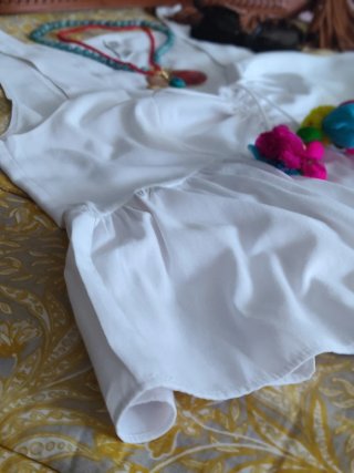 Blusa Zara tirantes con abalorios