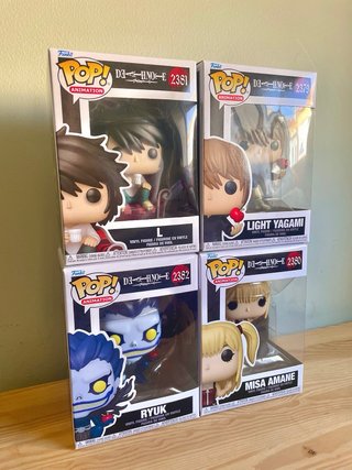 Funko Pop! Death Note L, Light, Ryuk, Misa