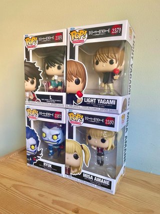 Funko Pop! Death Note L, Light, Ryuk, Misa