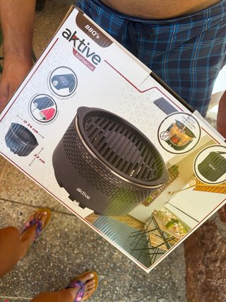 Barbacoa Aktive sobremesa carbón