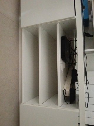 Mueble TV ikea blanco brillante