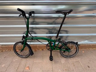 Brompton C Line Racing Green Bicicleta Plegabl M6L