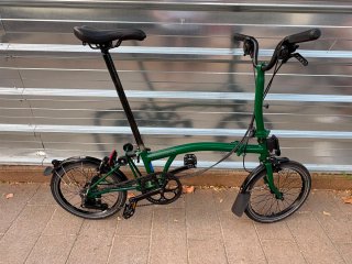 Brompton C Line Racing Green Bicicleta Plegabl M6L