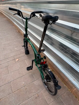 Brompton C Line Racing Green Bicicleta Plegabl M6L