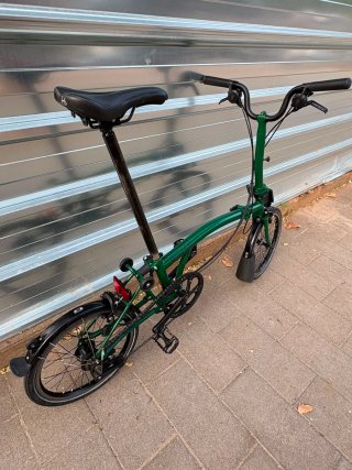 Brompton C Line Racing Green Bicicleta Plegabl M6L