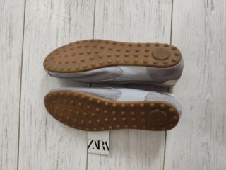 Zapatillas Zara Piel Gris