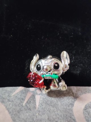 Collar Pandora Charm Stitch Disney Rosa
