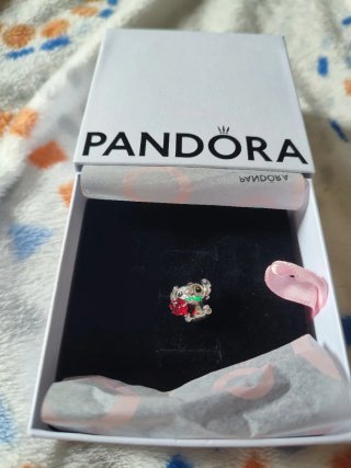 Collar Pandora Charm Stitch Disney Rosa