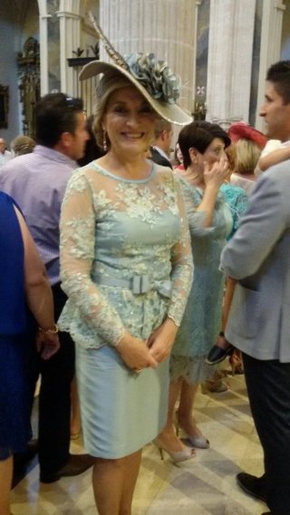 Vestido fiesta hecho a mano Talla 38