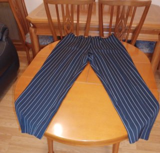 Pantalones de vestir a rayas para mujer