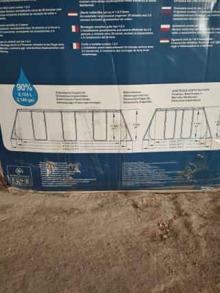 Piscina desmontable 2x4m