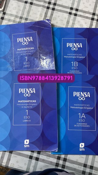 Libro de matemáticas 1 ESO . Piensa infinito. SM