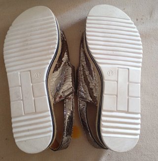Sandalias plateadas talla 37