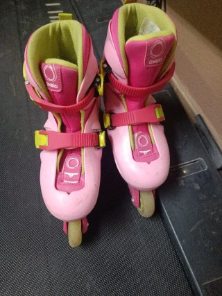 Patines en línea Oxelo rosas Talla 30-32