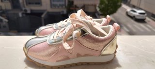 Zapatillas Niñ@s Rosa y Dorado Nuevas número 32