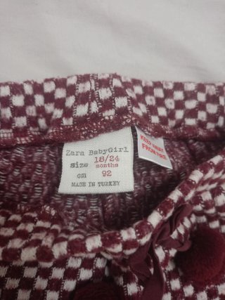 Lote leggings niña cuadros