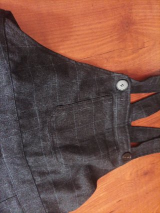 Peto de invierno a cuadros mujer