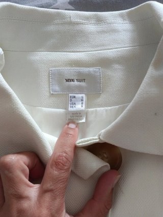 Chaqueta Mango Blanca Talla M
