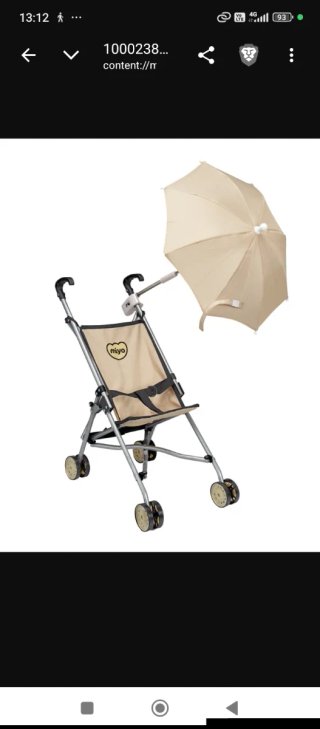 Carrito de paseo para bebé niña