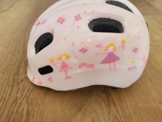 Casco bici infantil ABUS rosa mariposas