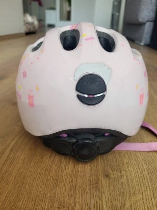 Casco bici infantil ABUS rosa mariposas