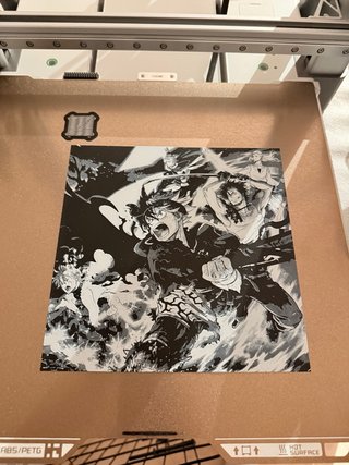 Quadro / Pannello Black Clover in Stampa 3D
