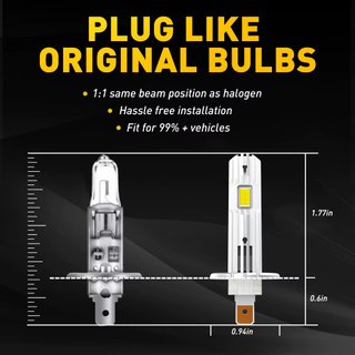 Pack Iluminación LED Philips H7-LED + Auxito H1