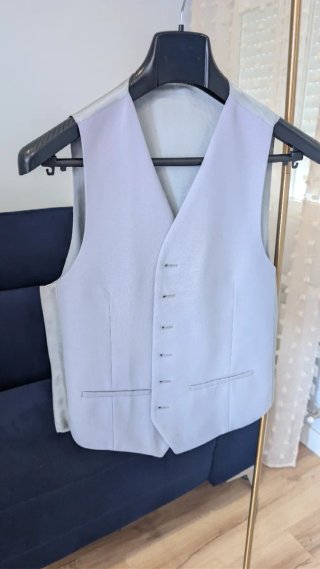 Chaqué azul formal talla 48 Pantalón talla 44