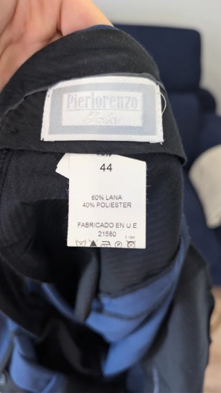 Chaqué azul formal talla 48 Pantalón talla 44