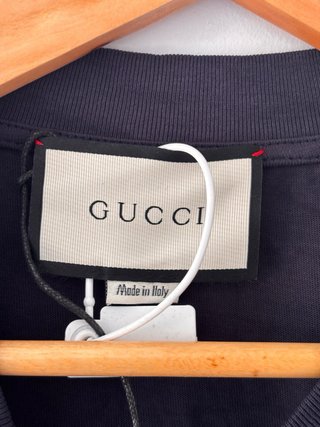 Camiseta Gucci Negra Multicolor Estampado Conejos