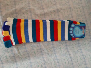Calcetines Largos ZW Zmel Dedos Multicolor