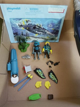 Playmobil Top Agents 70005 Submarino + Motor 7350