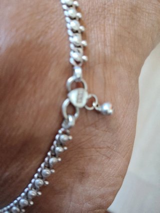 Tobillera de plata para mujer
