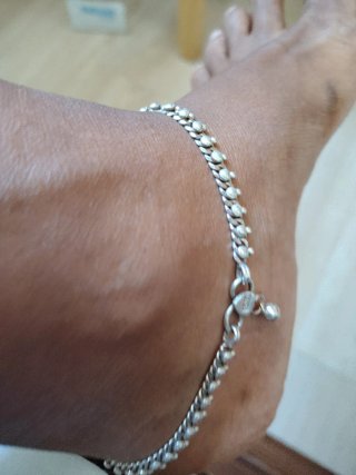 Tobillera de plata para mujer