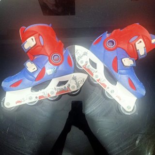 Patines linea  infantiles ajustables oxelo+2cascos