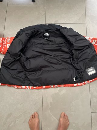 Cappotto The North Face Arancione con Stampa per Bambini 12-13 Anni
