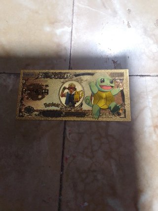 Billetes Pokémon Dorados Coleccionables