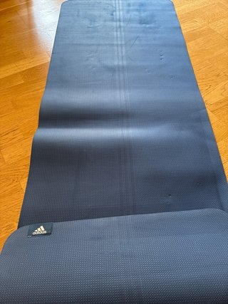 Esterilla Yoga Adidas Fina Azul