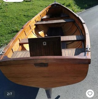 Barca de madera Roble e Iroko