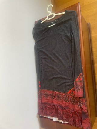 Vestido Desigual manga larga estampado
