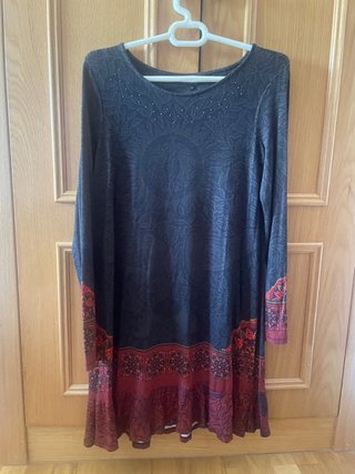 Vestido Desigual manga larga estampado