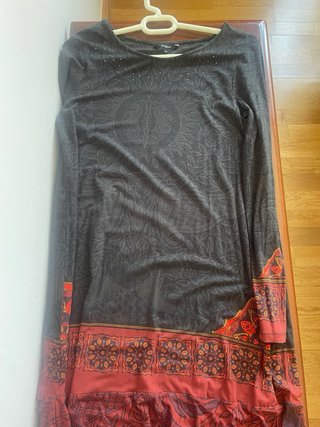 Vestido Desigual manga larga estampado
