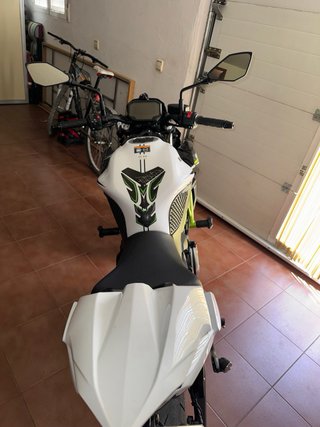 Kawasaki Z650 Naked Blanca y Verde